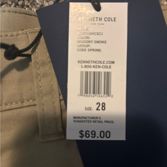Men's Kenneth Cole chino shorts waist 28 NWT - Picture 3 of 4